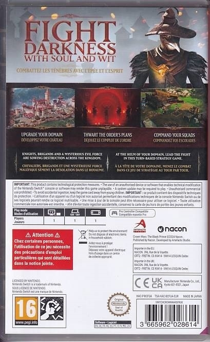 Crown Wars The Black Prince - Nintendo Switch spil (A Grade) (Genbrug)